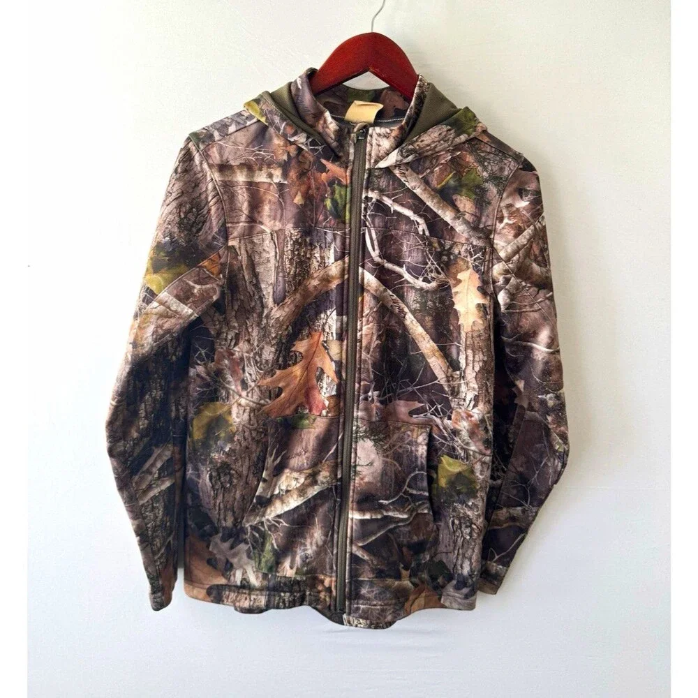 RedHead Boys 14-16 Camo Fleece Hooded Jacket Full Zip Polyester Hunting